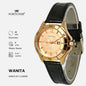 Fortuner Jam Tangan Analog Wanita Kulit Water Resistant Chrono Off Yosline