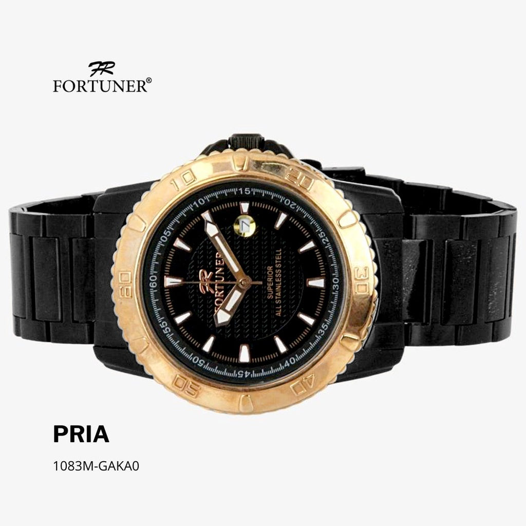 Fortuner Jam Tangan Pria Analog Water Resist Superior All Stainless Tynon