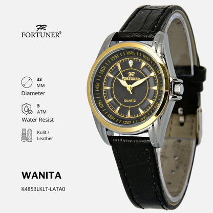 Fortuner Jam Tangan Wanita Analog Water Resist Kulit Yokheved