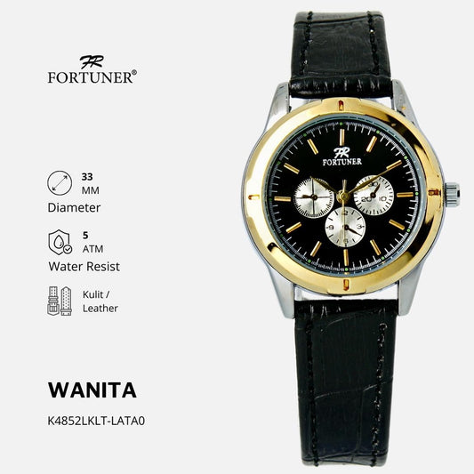 Fortuner Jam Tangan Classic Fashion Wanita Analog Water Resist Yionna