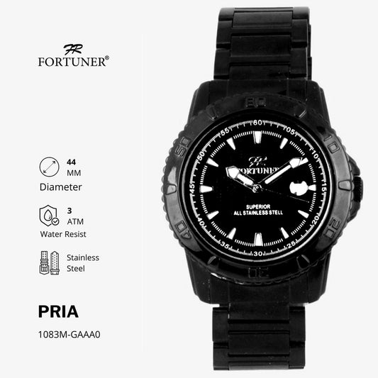 Fortuner Jam Tangan Pria Analog Water Resist Superior All Stainless Tynon