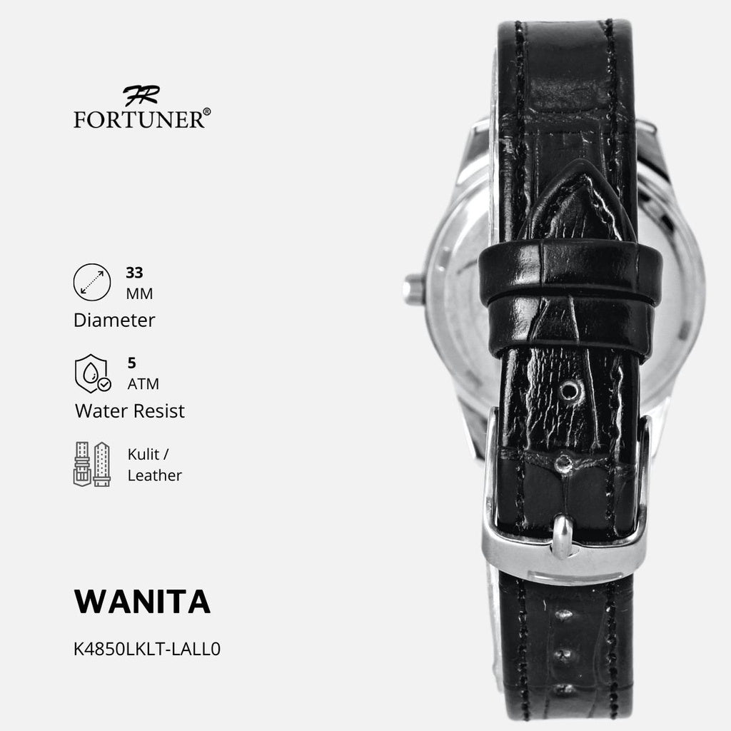 Fortuner Jam Tangan Wanita Analog Strap Stainless Rantai Abila