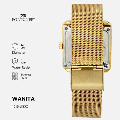 Fortuner Jam Tangan Analog Fashion Wanita Water Resist Malvina