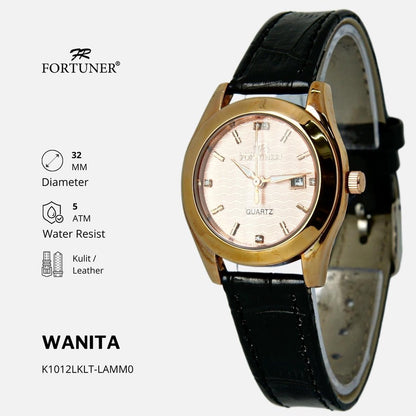 Fortuner Jam Tangan Analog Wanita Water Resistant Rantai Yuma