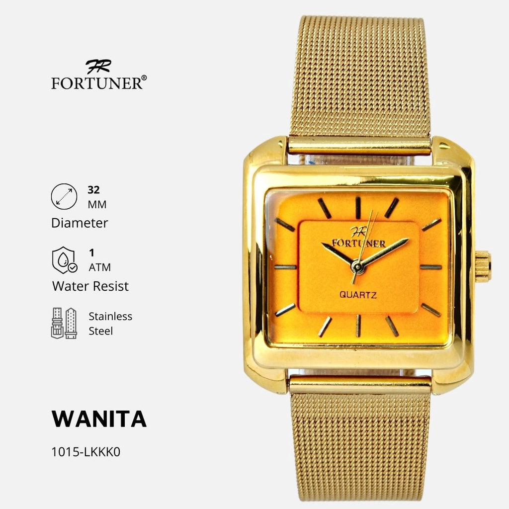 Fortuner Jam Tangan Analog Fashion Wanita Water Resist Malvina