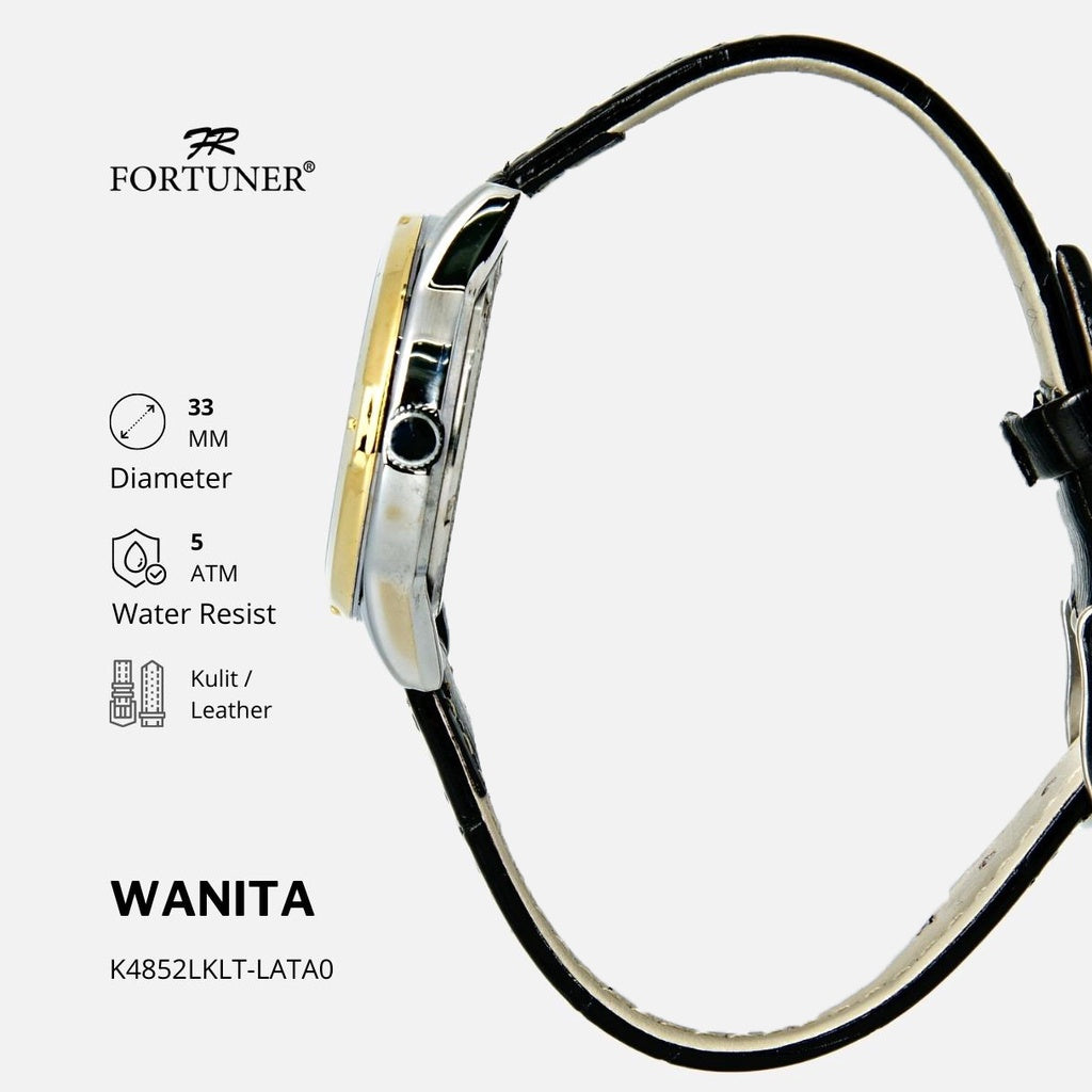 Fortuner Jam Tangan Classic Fashion Wanita Analog Water Resist Yionna
