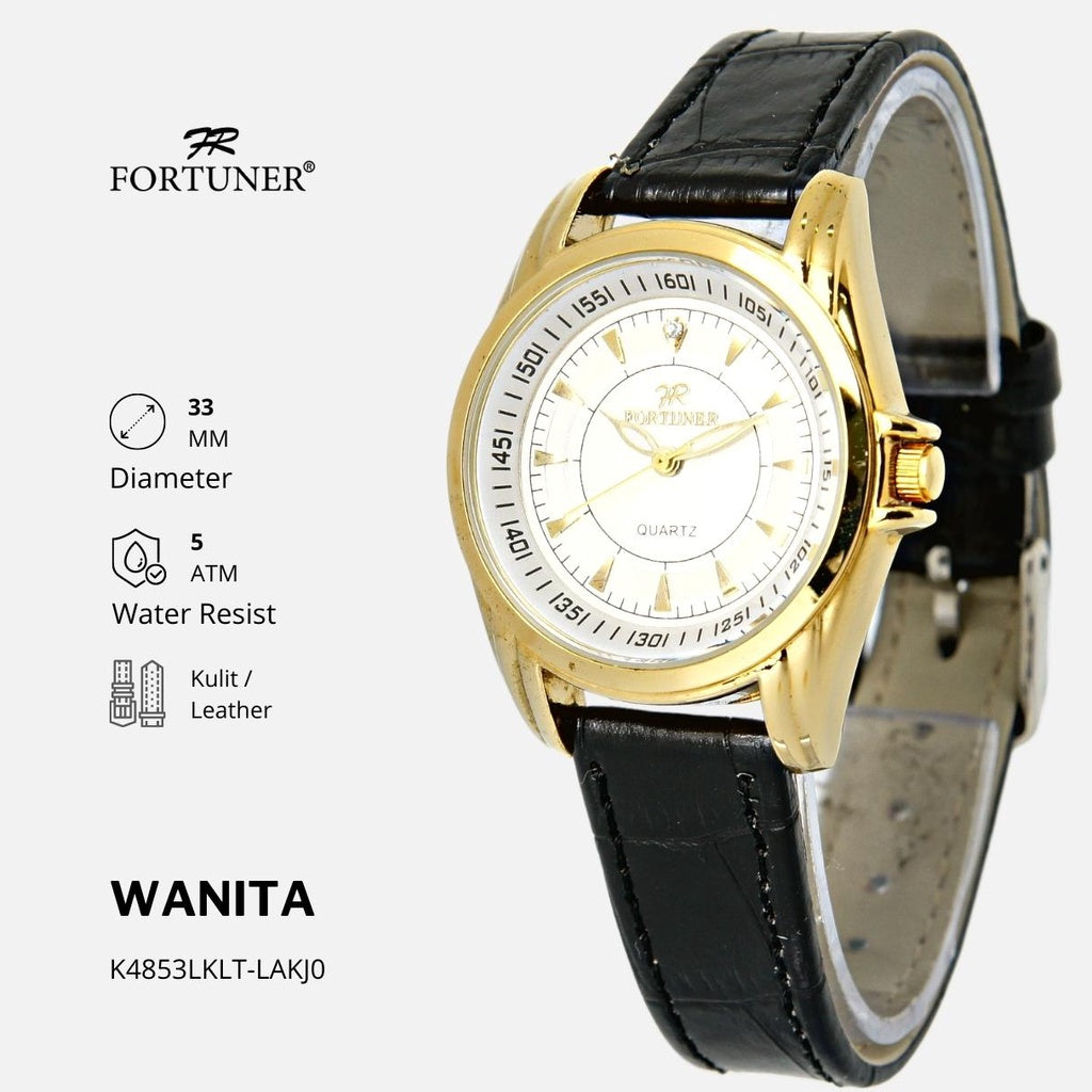 Fortuner Jam Tangan Wanita Analog Water Resist Kulit Yokheved