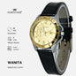 Fortuner Jam Tangan Analog Wanita Kulit Water Resistant Chrono Off Yosline