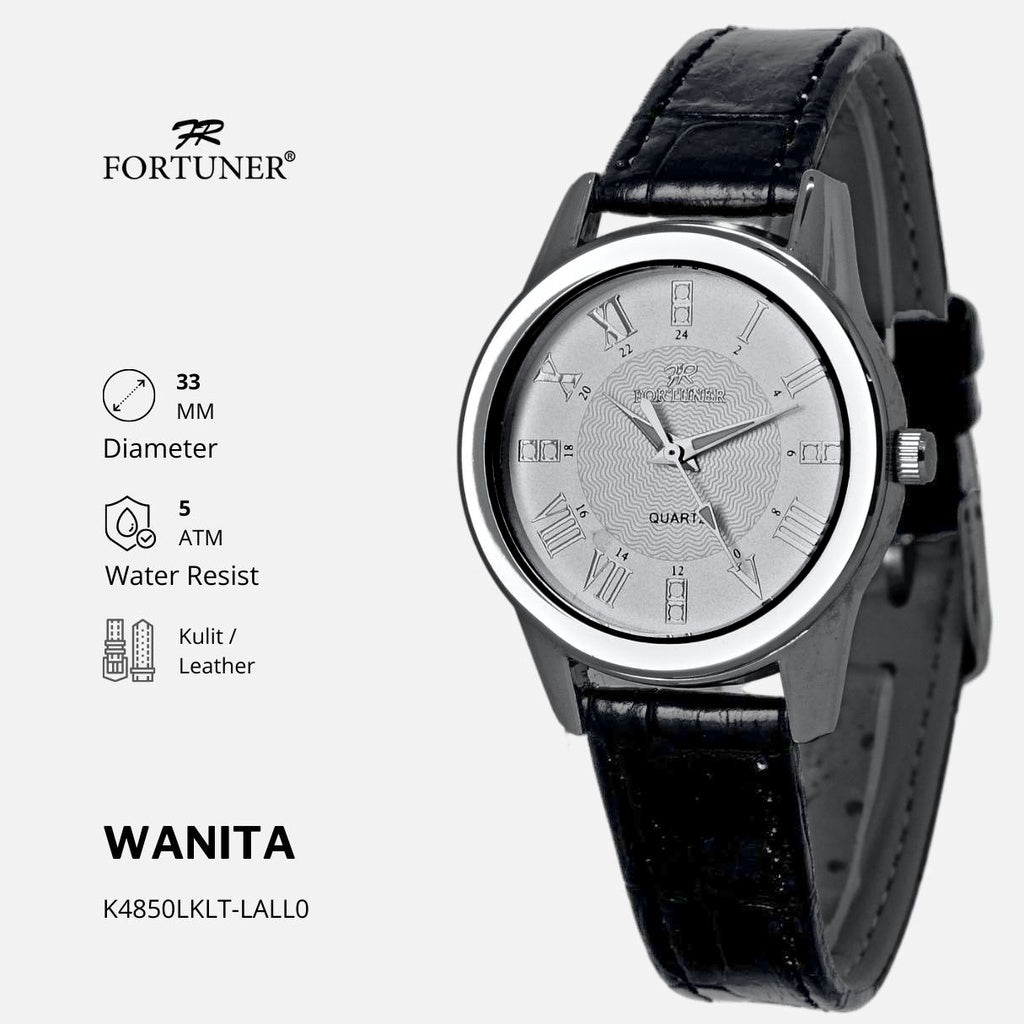 Fortuner Jam Tangan Wanita Analog Strap Stainless Rantai Abila