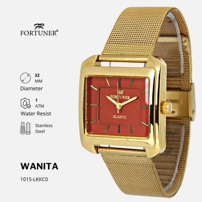 Fortuner Jam Tangan Analog Fashion Wanita Water Resist Malvina